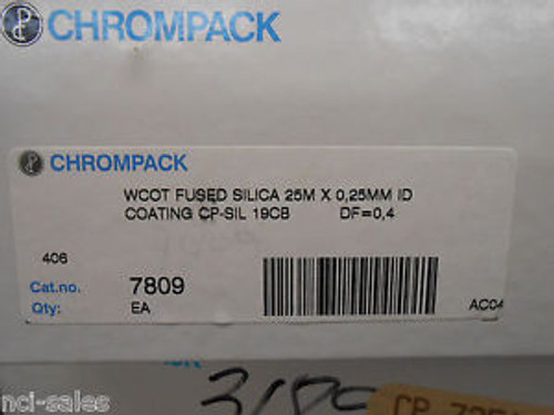 CHROMPACK GAS CHROMATOGRAPHY WCOT FUSED SILICA GC COLUMN 7809