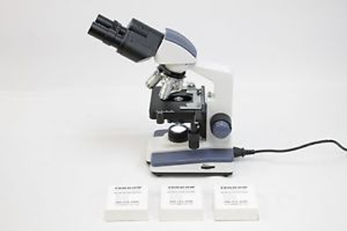 AmScope 40X-2500X LED Lab Compound Microscope with Slides