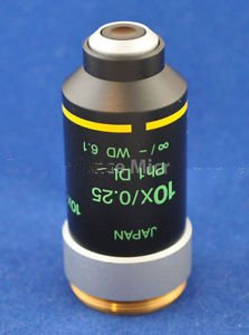 Nikon 10X /0.25 Infinity/- Ph1 DL WD 6.1 Microscope Objective