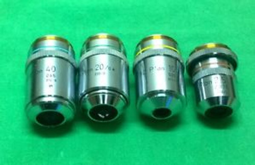 4pcs NIKON 40x 20x 10x BD Plan & M Plan 2.5 Microscope Objective