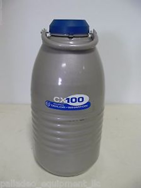 TAYLOR WHARTON CX100B-11M CRYOGENIC LIQUID NITROGEN TANK DEWAR 4.1 LITER