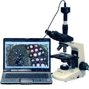 AmScope T370-P 40X-1000X Full Size Compoud Microscope + Digital Camera