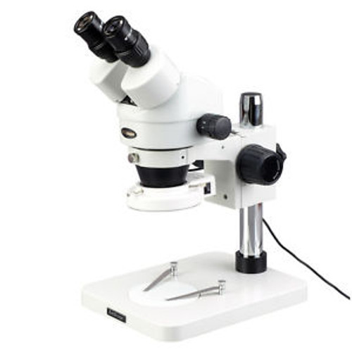 7X-90X Industrial Inspection Dissecting Zoom Stereo Microscope + 144-LED Light