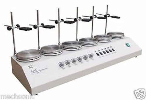 6 Heads Multi unit Regular Magnetic Stirrer Hotplate mixer 110/220V m