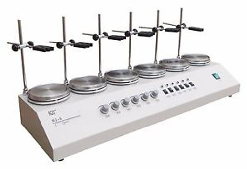 6 Heads Multi unit Regular Magnetic Stirrer Hotplate mixer 110/220V t