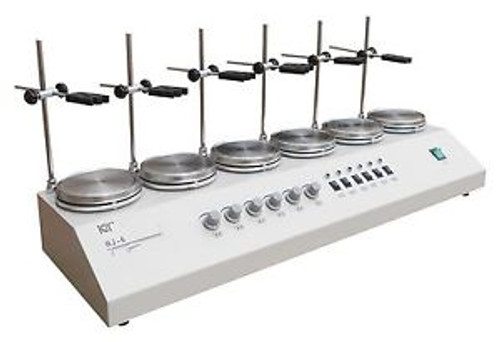 6 Heads Multi unit Regular Magnetic Stirrer Hotplate mixer 110/220V e