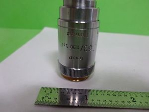 MICROSCOPE PART LEITZ GERMANY FLUORESCENCE OBJECTIVE 63X OPTICS