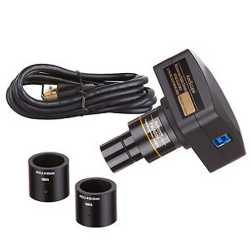 AmScope MU1803 18MP USB3.0 Live Video Microscope Camera + Calibration Kit