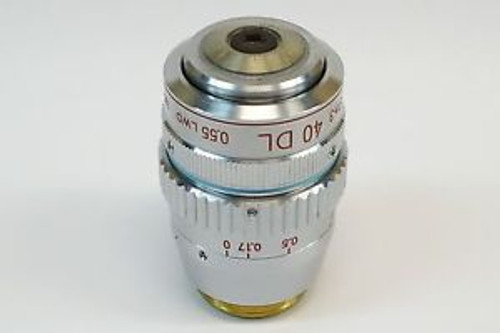 Nikon 40X/0.55 160/0-2 Ph3 DL LWD microscope objective: great condition