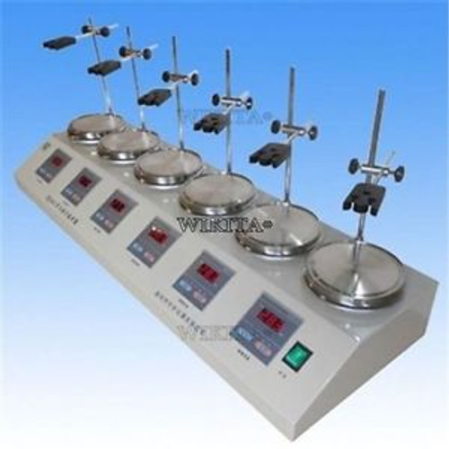 6 heads multi unit digital thermostatic magnetic stirrer hotplate mixer 110/2 e0