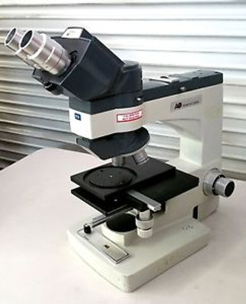 AO American Optical Microscope With 3 Objectives Missing Eyepiecies [JW]