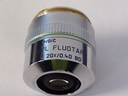 LEICA 766001 PL FLUOTAR L 20X/0.40 BD MICROSCOPE LENS OBJECTIVE INS300