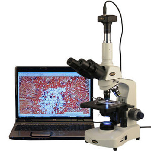 40X-2000X Siedentopf Trinocular Compound Microscope + 1.3MP Digital Camera