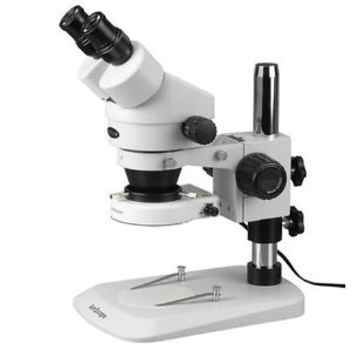 7X-45X Stereo Zoom Inspection Microscope with 80 LED Ring Light