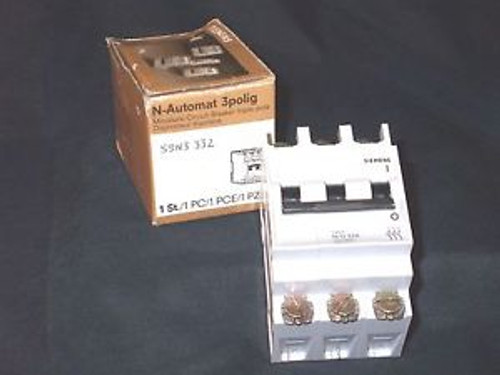 SIEMENS 5SN3332 circuit breaker 3P 32A  (NIB)