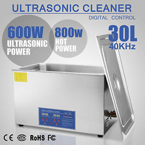 30L 30 L ULTRASONIC CLEANER WITH LED DISPLAY STAINLESS STEEL 1400W DIGITAL