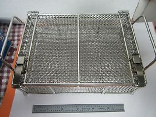 STAINLESS STEEL MESH CONTAINER CLEANING LASER OPTICS