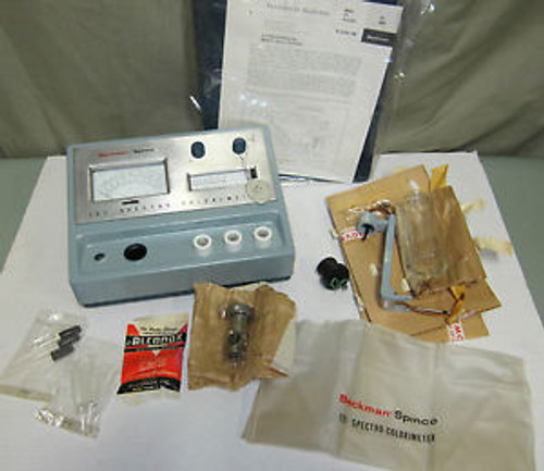 NEW / NOS BECKMAN SPINCO SPECTROCOLORIMETER MODEL 151 w/ Cover Manual Binder ++