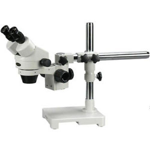 AmScope SM-3BY 7X-90X Stereo Zoom Microscope with Single Arm Boom Stand