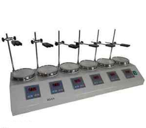 6 Heads Multi unit Digital Thermostatic Magnetic Stirrer Hotplate mixer 110/220m