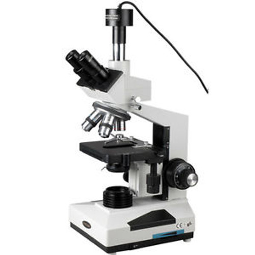 AmScope T400A-M Trinocular Compound Microscope with 1.3MP Digital Camera