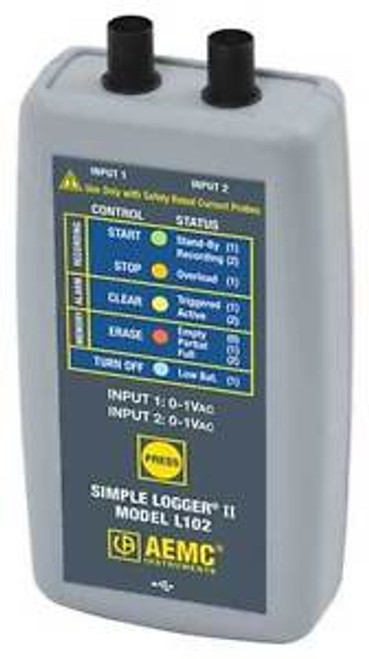 AEMC L102 AC Current Logger, 2 Channel, BNC Conn