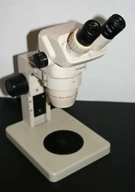 Olympus SZ-40 Stereozoom Microscope 7-40X on desktop stand