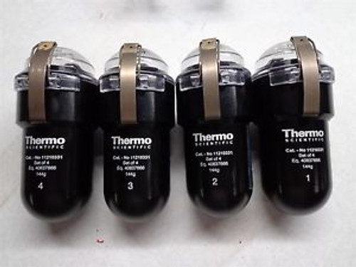 4 Thermo Scientific Centrifuge Swinging 144g Buckets with Lock Top. 11210331