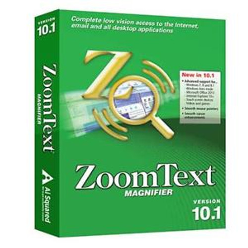 ZoomText Magnifier - English CD Version 10.1, Low Vision, Software, Computer