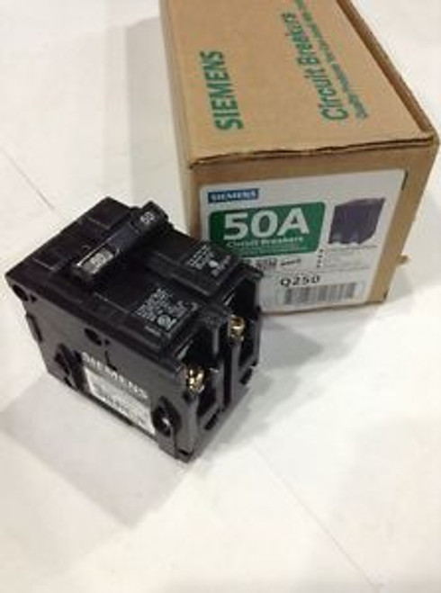 Q250 Siemens Circuit Breaker 2 Pole 50 Amp 120/240V (New) Box Of 6