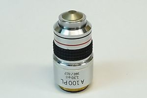 Olympus A100PL 100X/1.30 160/0.17 Oil Microscope Objective excellent condition