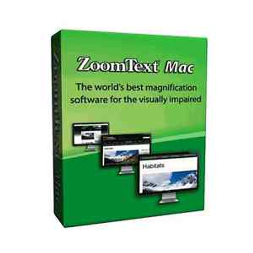 ZoomText Mac - English CD Version - Magnifying Software for Apple Computers, NEW