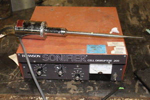 Branson Sonifier Cell Disruptor 200 with probe