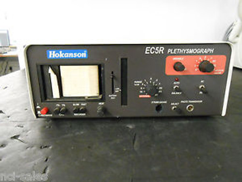 STRAIN GAUGE PLETHYSMOGRAPH MODEL EC5R HOKANSON MANUFACTURED