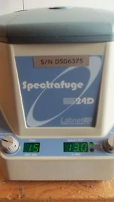 Labnet Spectrafuge 24D Centrifuge w/ Rotor & Lid, Working Microcentrifuge C2400B