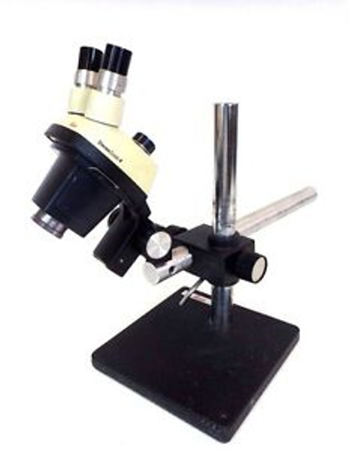 Leica StereoZoom 4 Binocular Microscope w/ Boom Stand & Eye Piece SZ