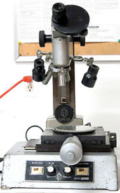 SCHERR TUMICO MODEL 98-0001 Microscope 3X 5X 1X Objective Lenses