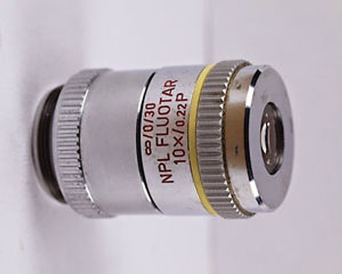 Leitz NPL Fluotar 10x /.22 P Infinity POL / Strain Free Microscope Objective