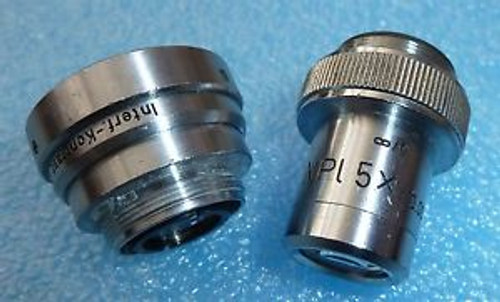 Leica Leitz  NPL 5X/0.09 P Objective & Interf-Kontrast  R 5X/0.09 P DIC Prism