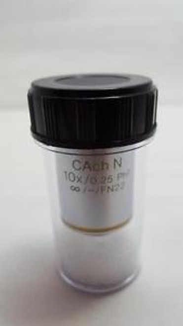 Olympus CAch N 10X /0.25 PhP Infinity/-/FN22 Microscope Objective CKX IX series