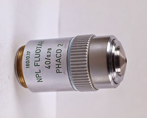 Leitz NPL Fluotar 40x /.7 PHACO 2 160 TL Phase Microscope Objective