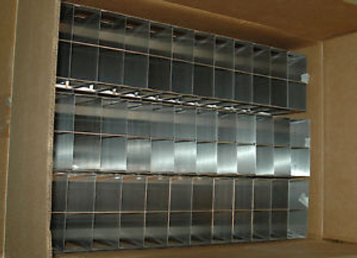 Case of 6 Upright SS Freezer Rack 2 Boxes, 13 Box Cap, 28-1/4 x 5-5/8 x5-1/2