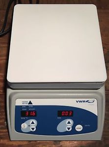 VWR Digital Hot Plate, 11301-006, 7x7, Glass Top, Temp. & Time Display, Clean