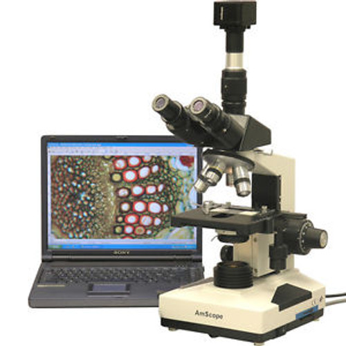 40X-2000X Lab Clinic Veterinary Trinocular Microscope with 3MP Camera