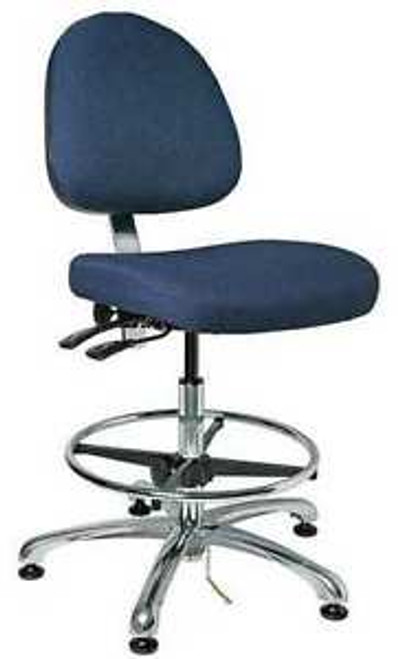 BEVCO 9351M-E-NY Ergonomic Chair, Fabric, Navy