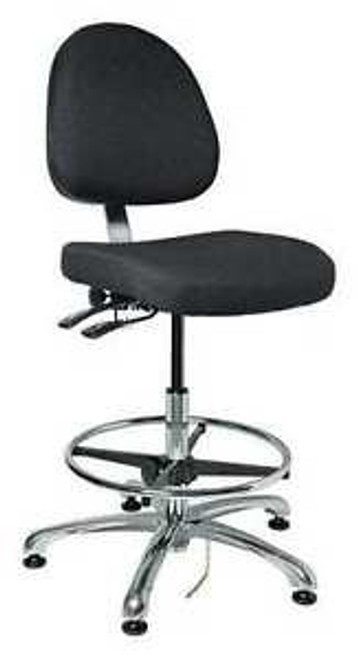 BEVCO 9551M-E-EBONY Ergonomic Chair, Fabric, Black