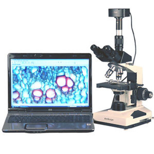 40X-1600X Biological Compound Microscope + 5MP Camera Win & Mac