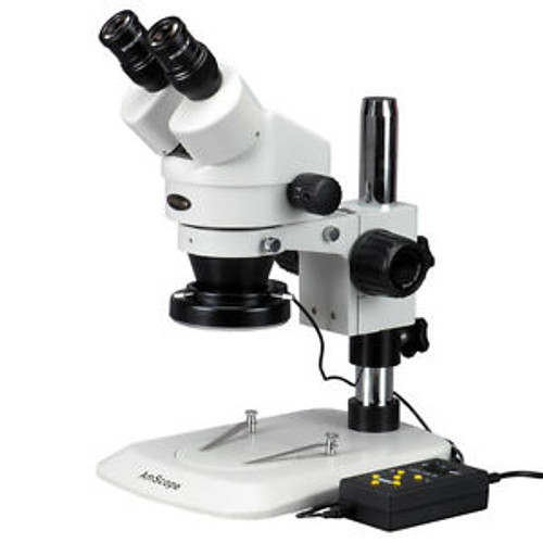 3.5X-90X Stereo Zoom Microscope with Variable 144-LED Ring Light