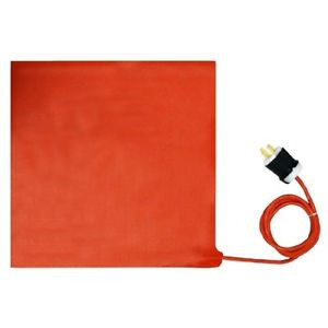 BriskHeat SRL24242 SRL Silicone Rubber Heating Blanket, Square, 240V, W x L: ...