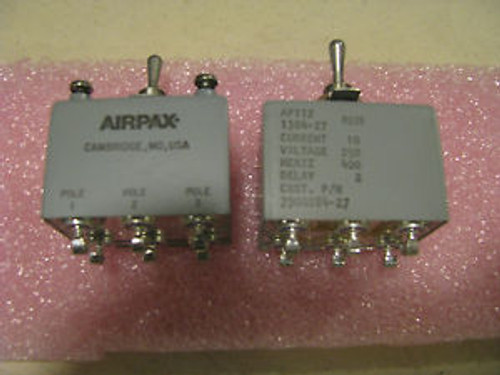 AIRPAX CIRCUIT BREAKER # AP112-1304-27 NSN: 5925-00-241-0113 DUAL MKT 7900284-27